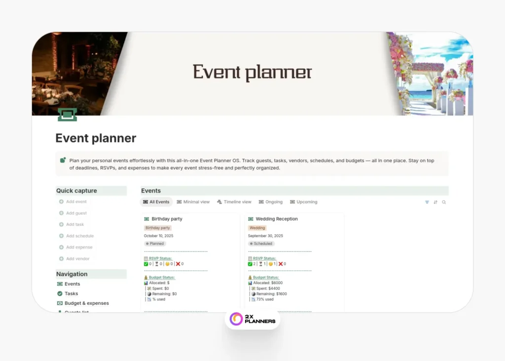 Event planner