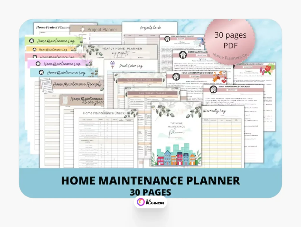 Home maintenance planner