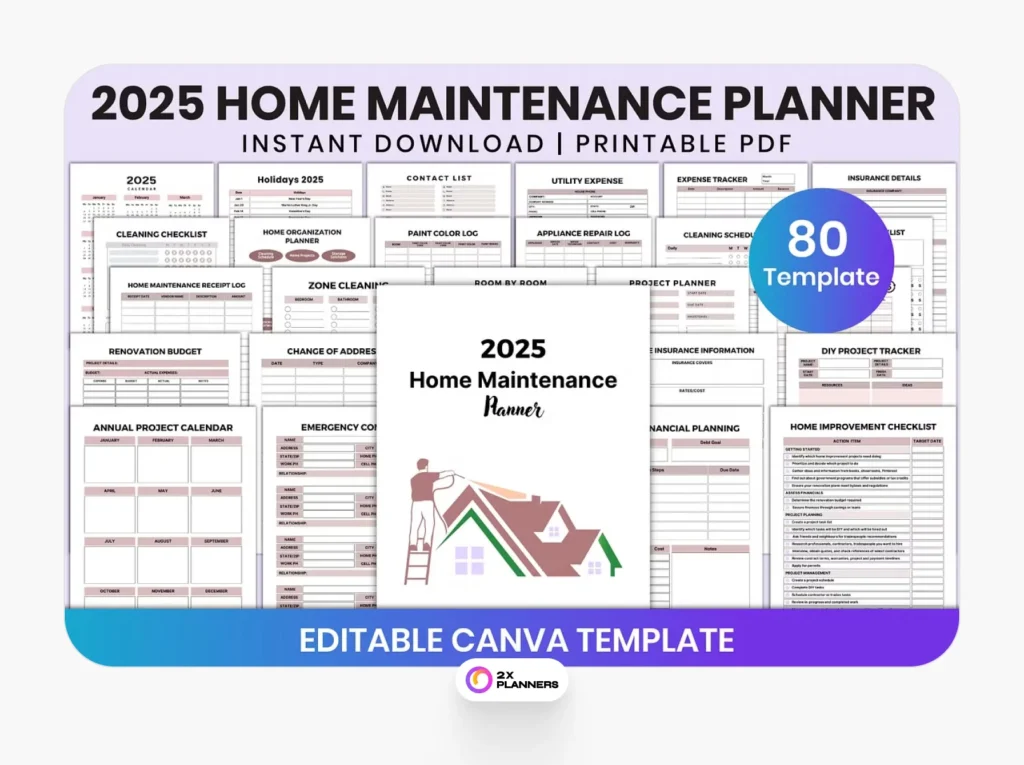 2025 Home Maintenance Planner