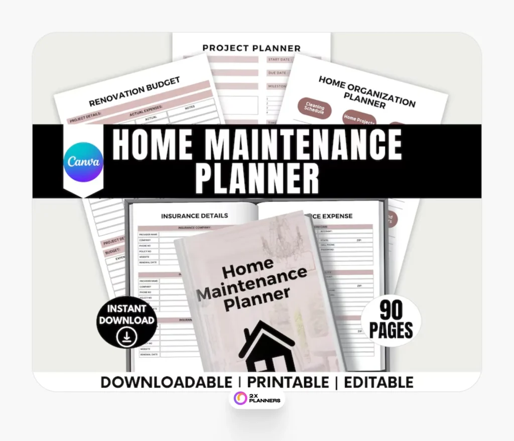 Home maintenance planner