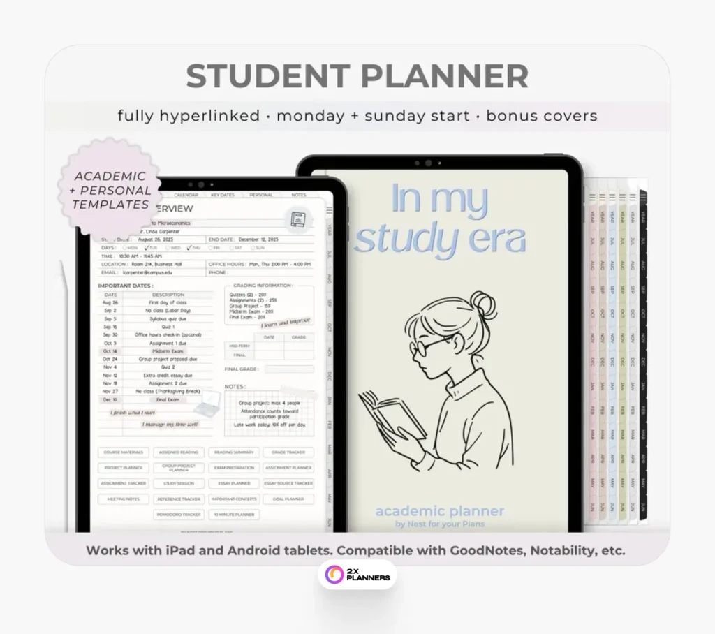 GoodNotes College and Study Planner