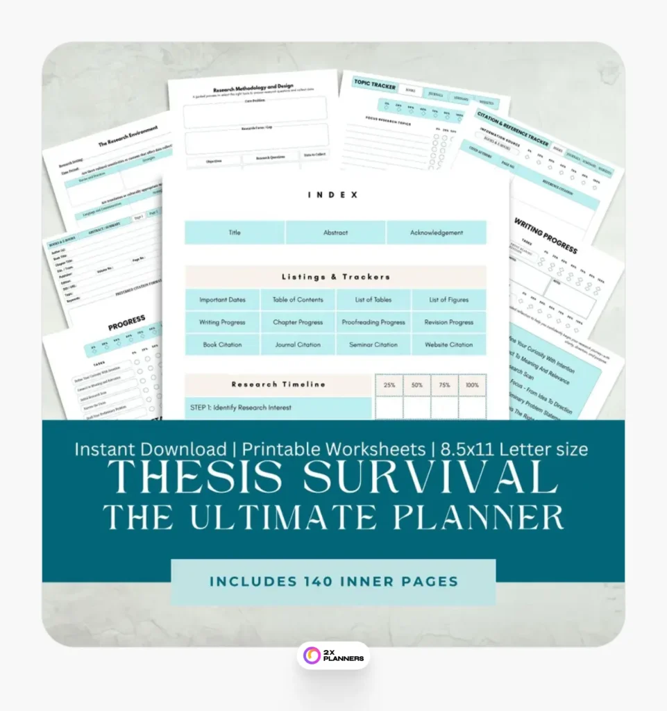 Thesis Survival Planner