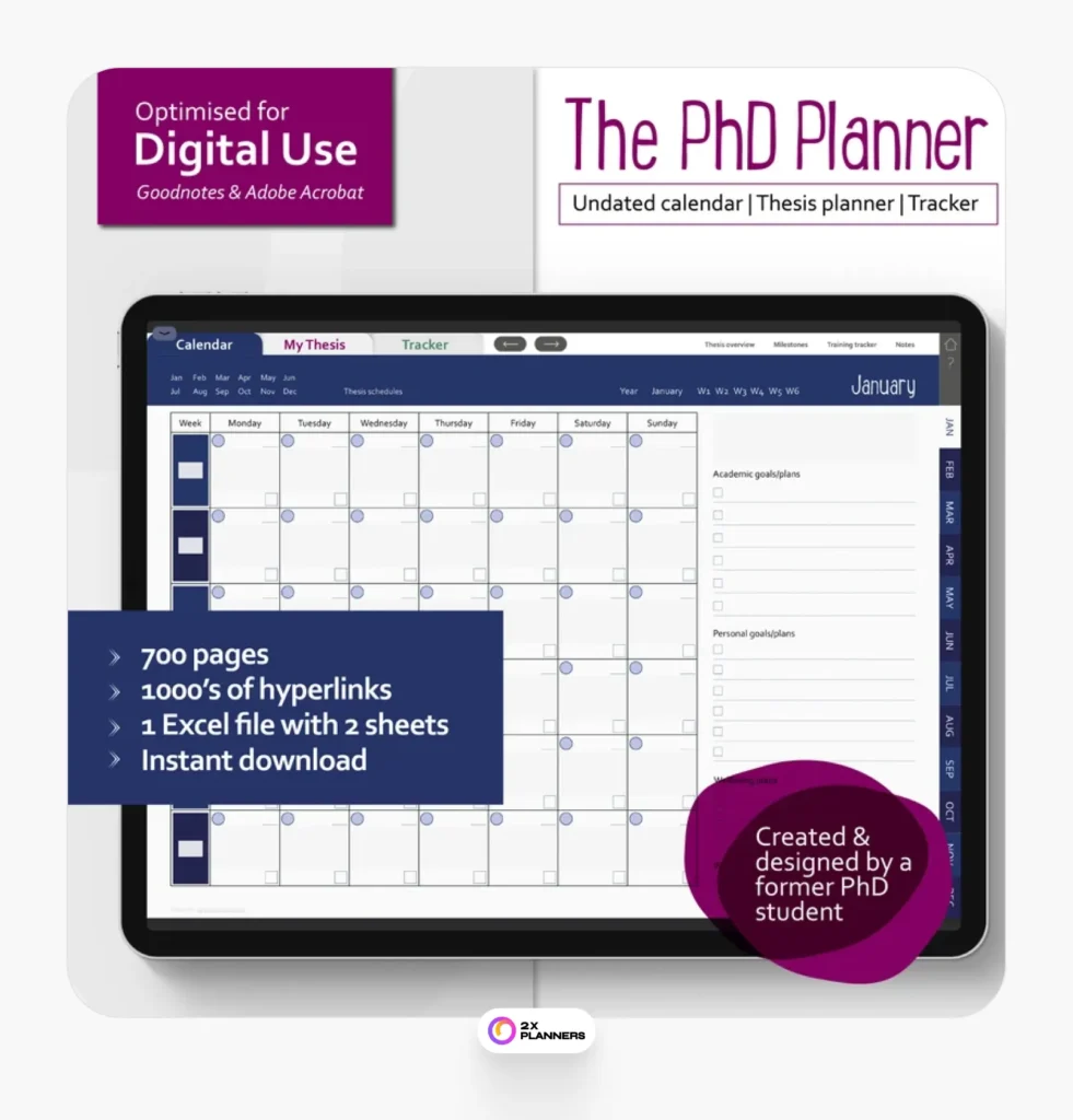 Graduate Thesis/Dissertation Planner