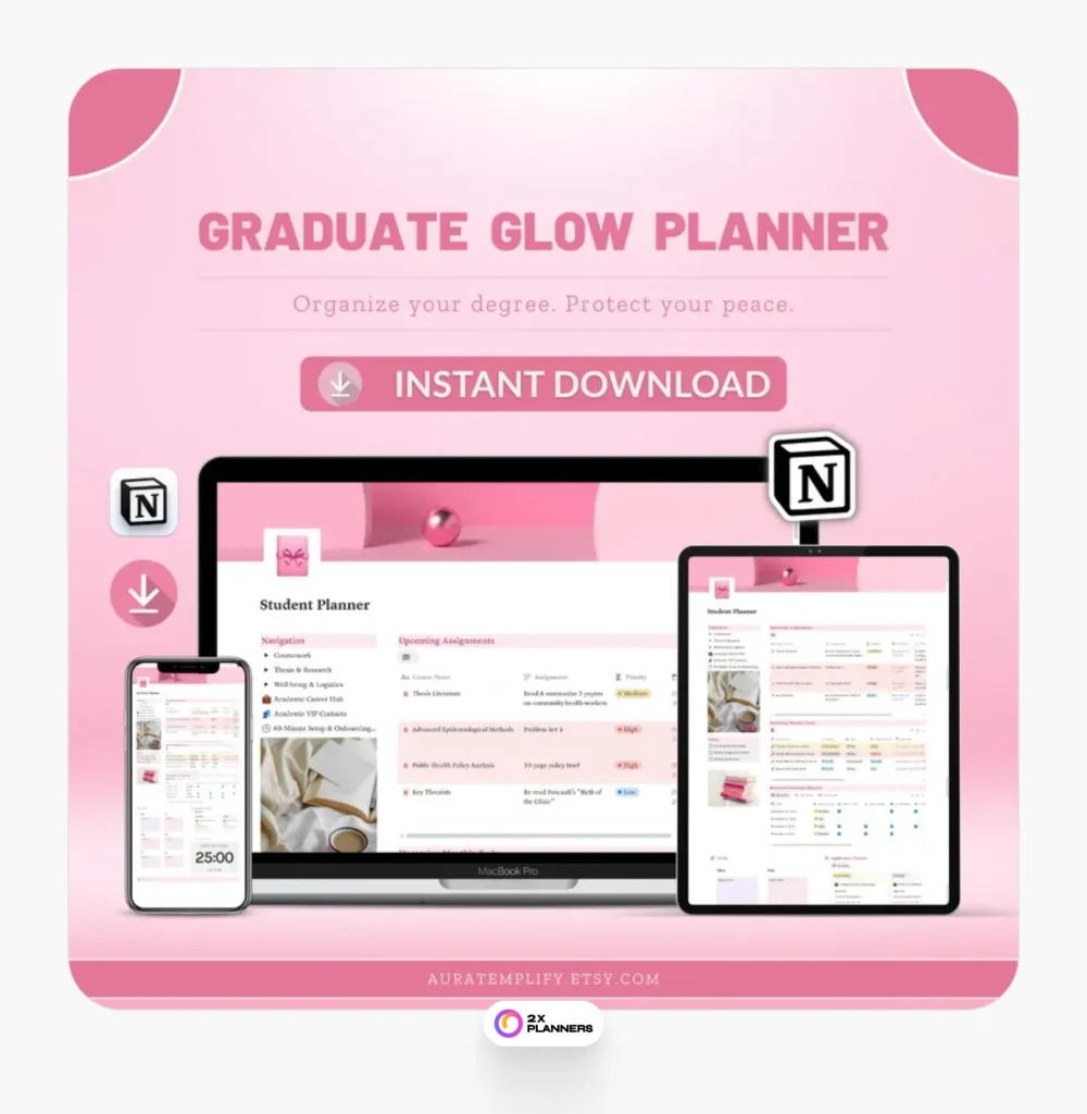 Graduate Student Digital Planner