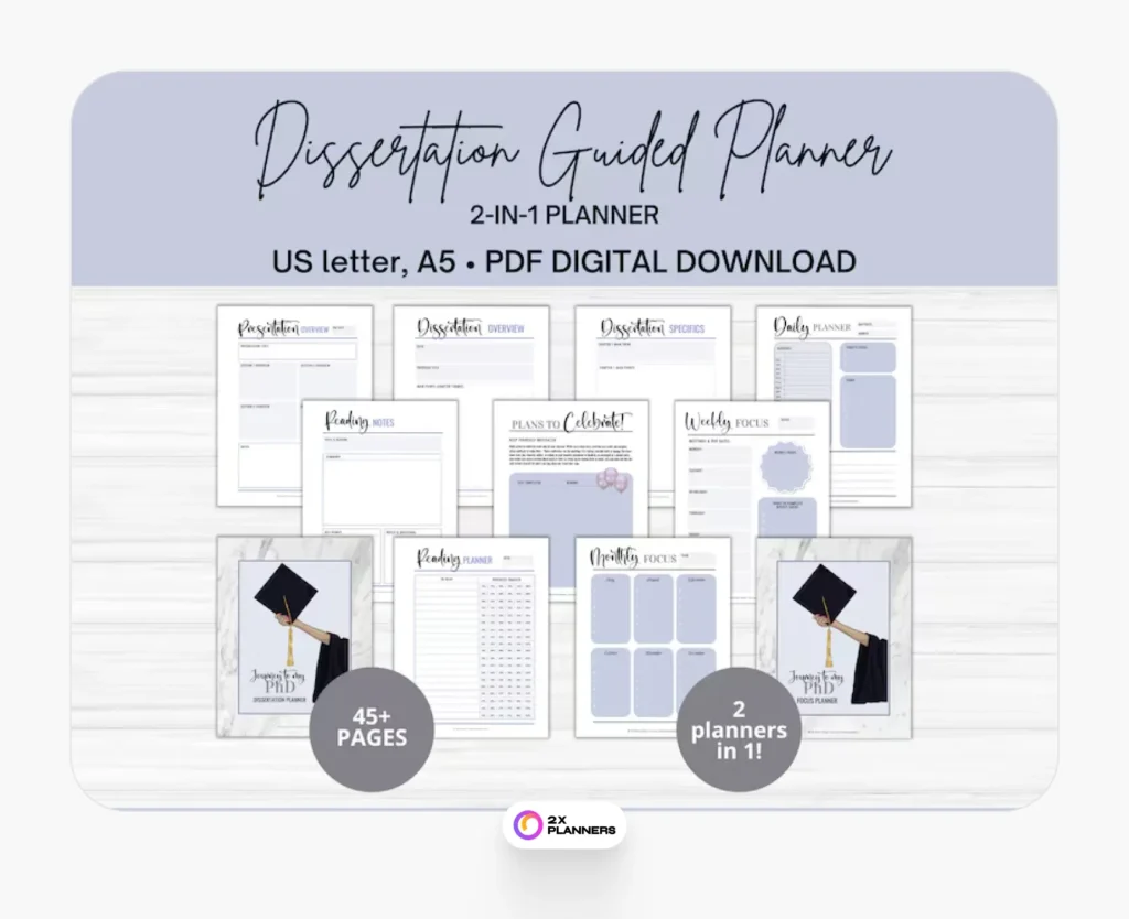 Dissertation Planner and Focus Planner 