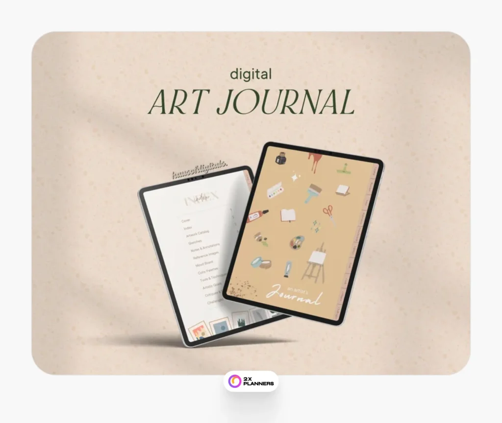 Artist Planner w/ Art Challenges