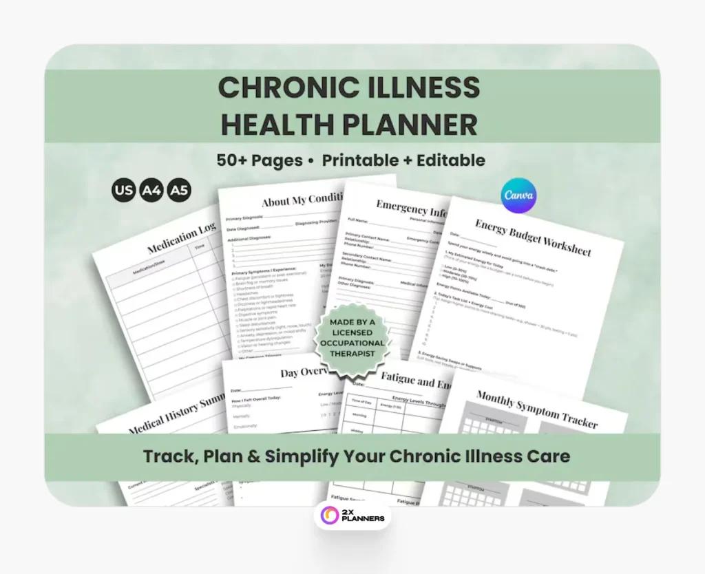 Chronic Illness Tracker + Sketch PDF