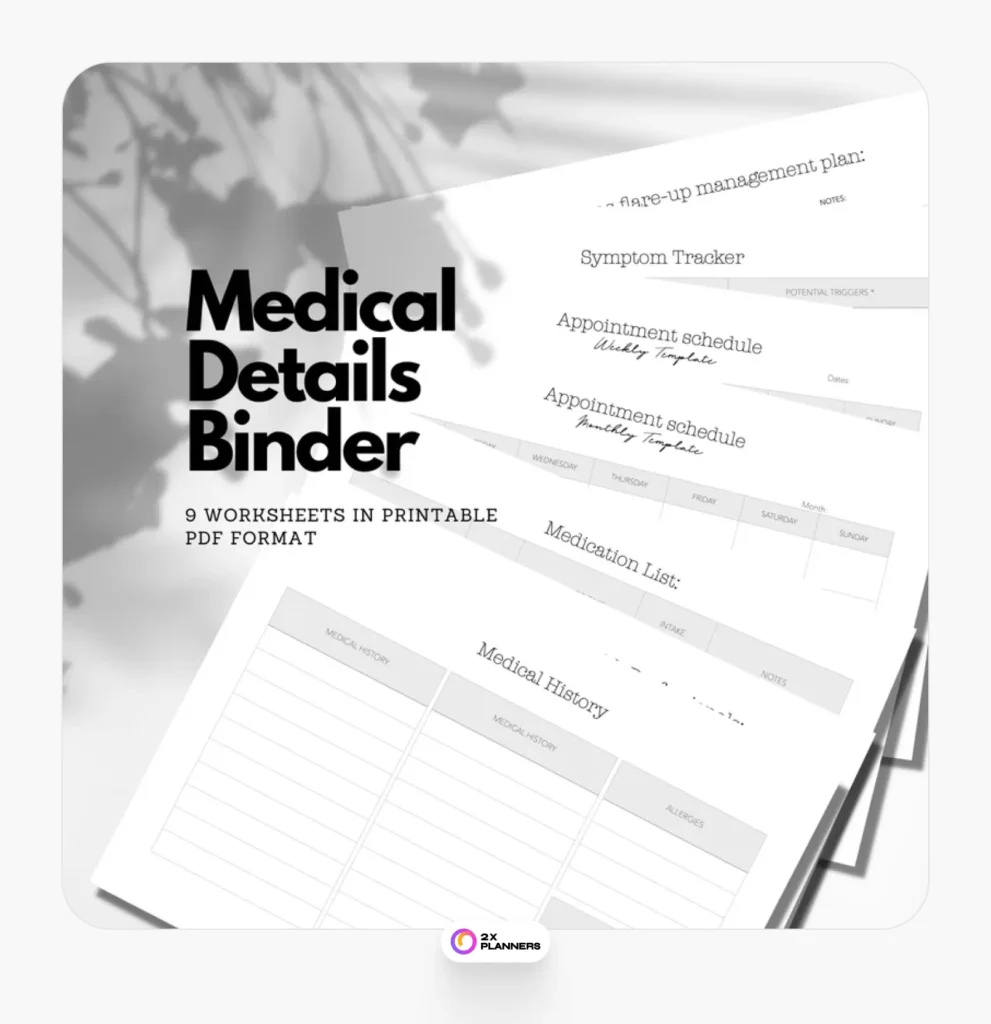 Chronic pain planner