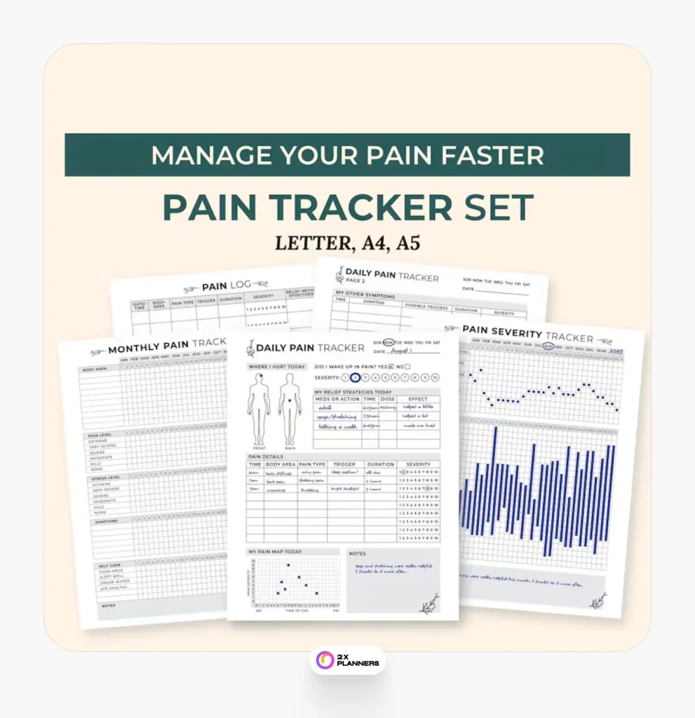 Printable Chronic Pain Tracker