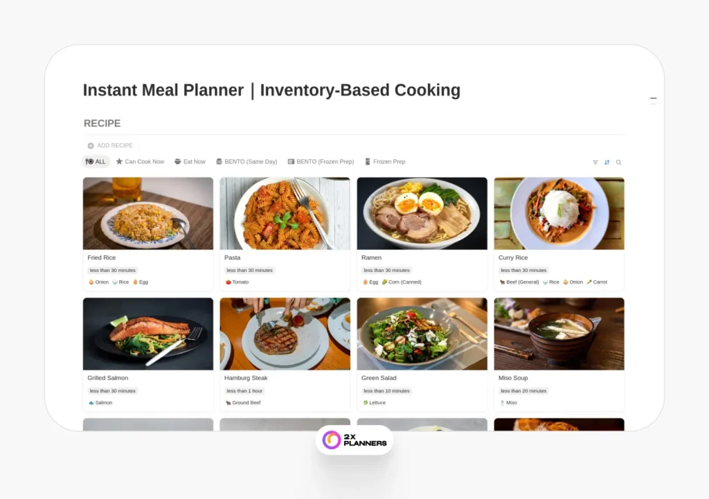 Instant Meal Planner｜Inventory-Based Cooking