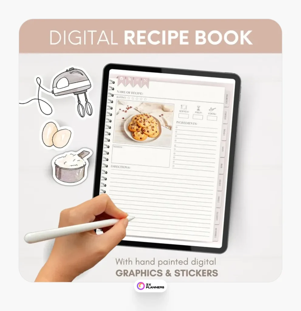 Goodnotes meal planner