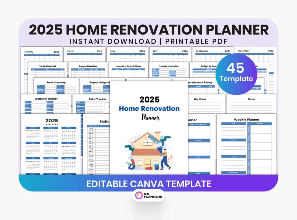 2025 Home Renovation Planner