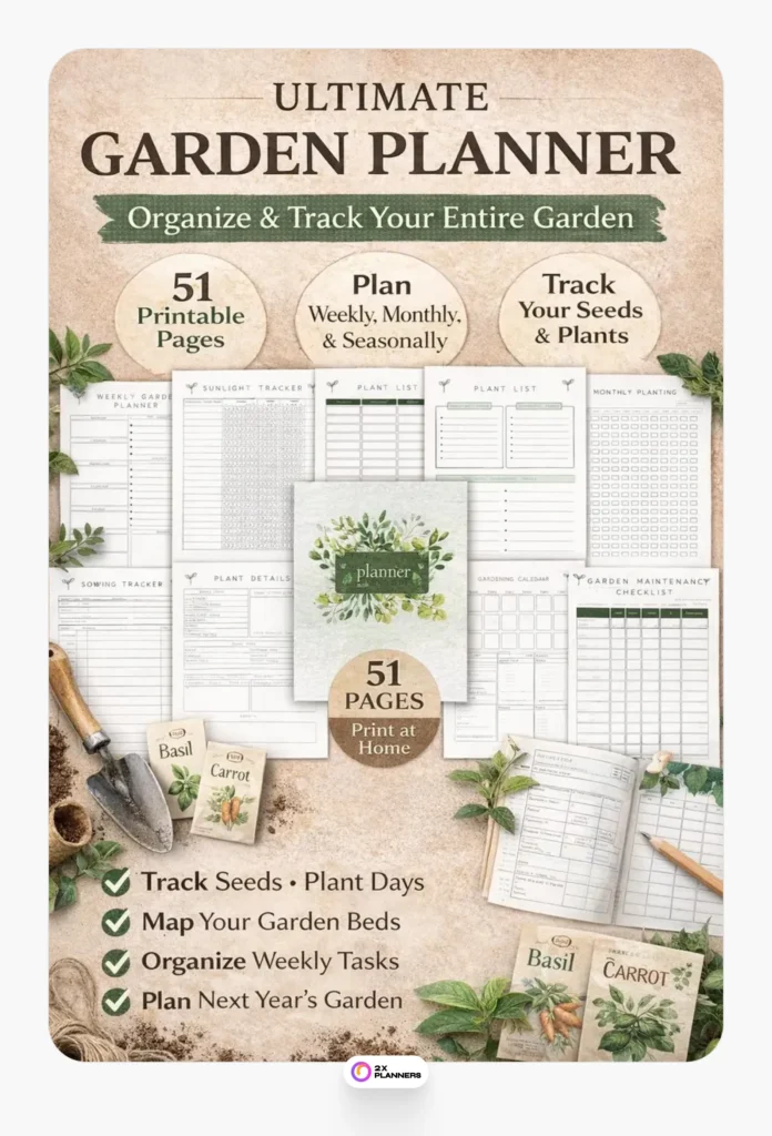 Printable Garden Calendar 2026