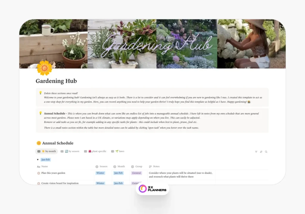 All in One Garden Planner and Plant Care