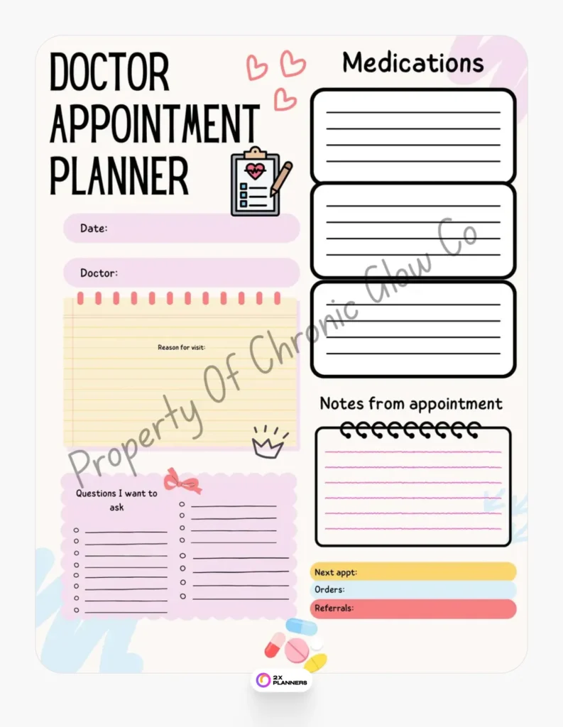 Doctor's appointment planner