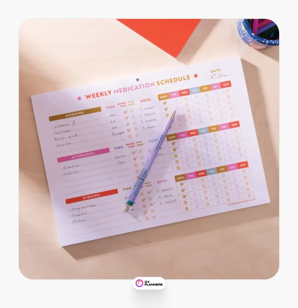 Weekly Medication Planner