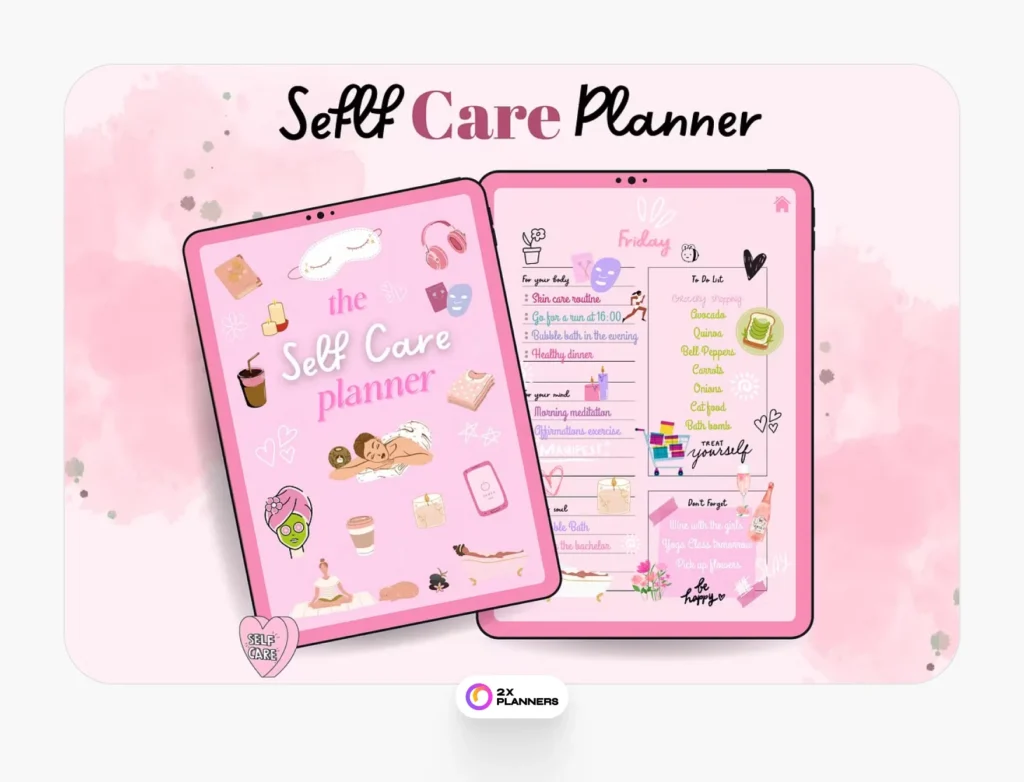 Self Care Planner