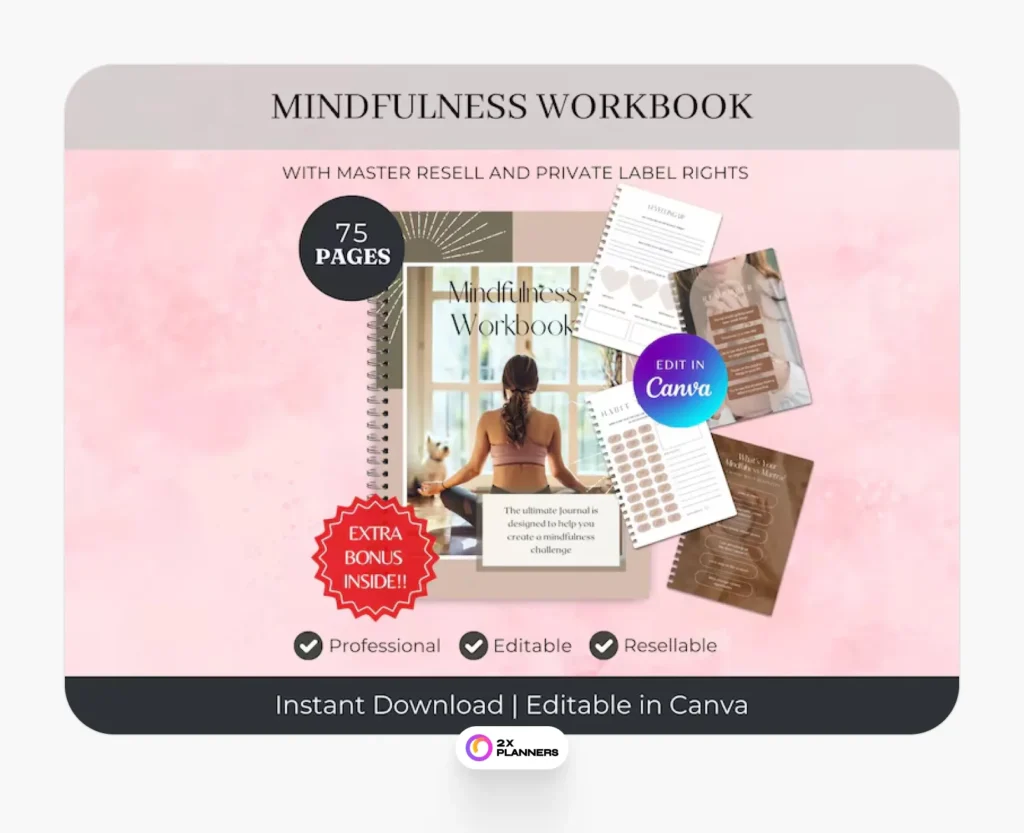 Mindfulness Workbook & Journal: Self-care