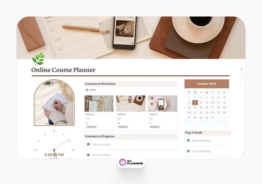 Online Course Planner