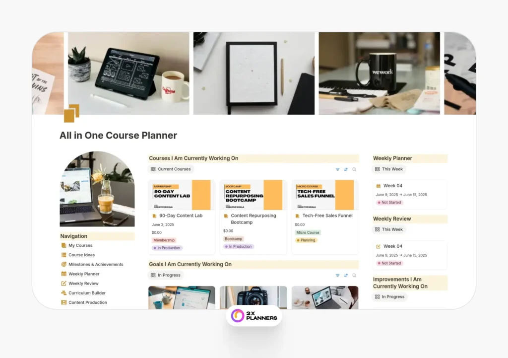 All in One Course Planner
