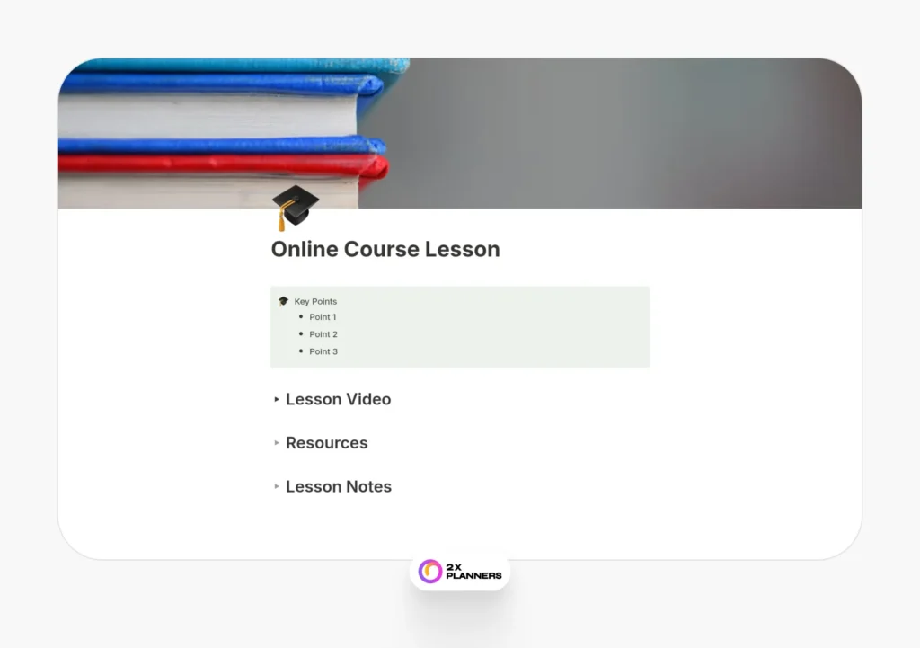 Online Course Lesson