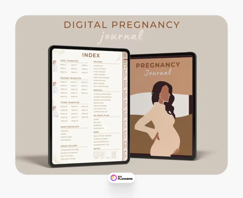 Digital Pregnancy Planner for New Mom
