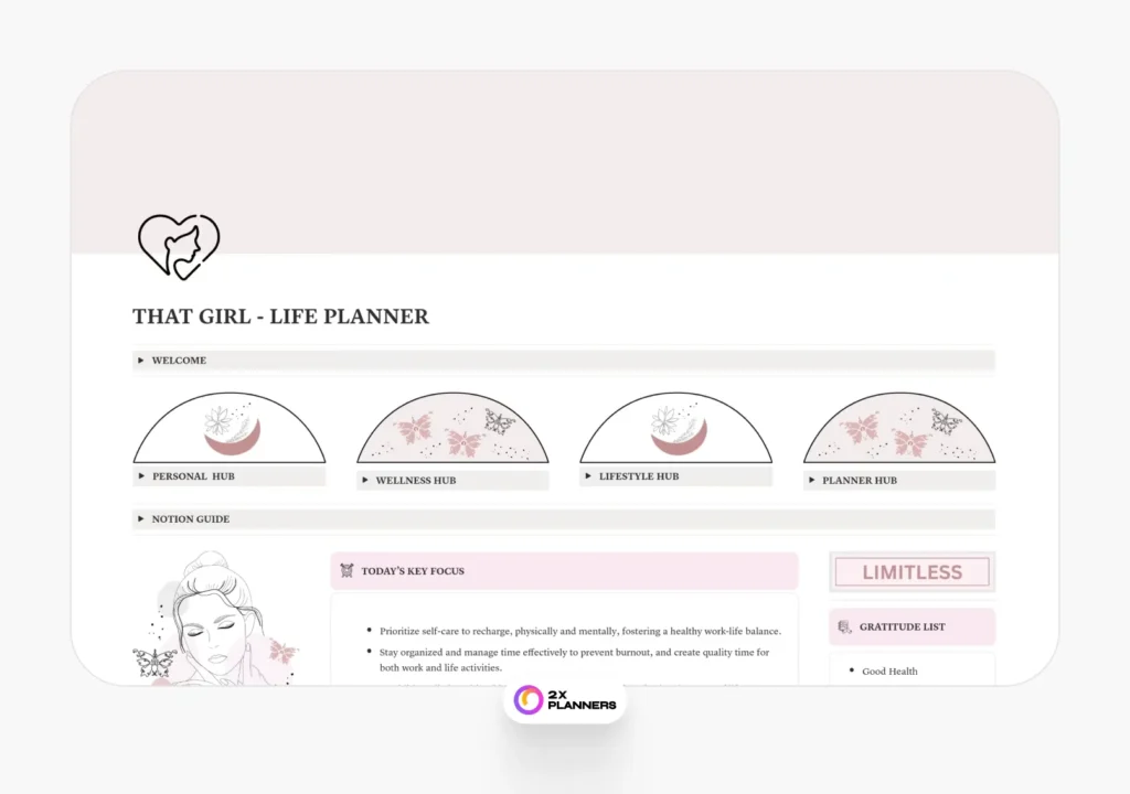 That Girl Planner In Aesthetic Pink & Mocha