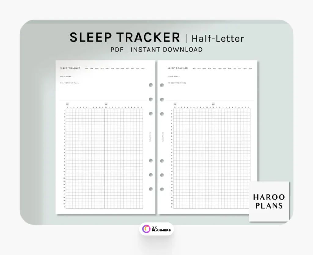 Sleep Time Log template 