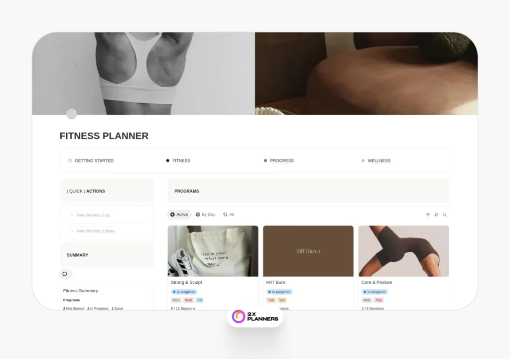 Fitness Planner, Workout, Weight Loss, Habit