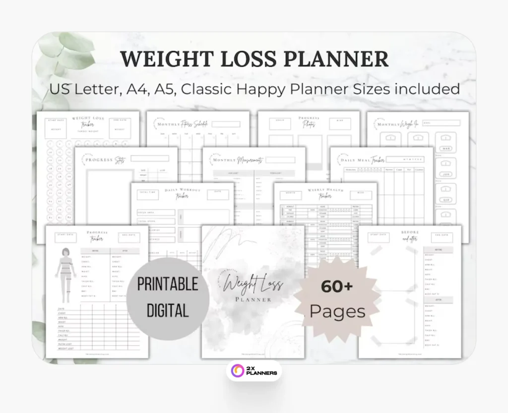 Weight Loss Planner Printable