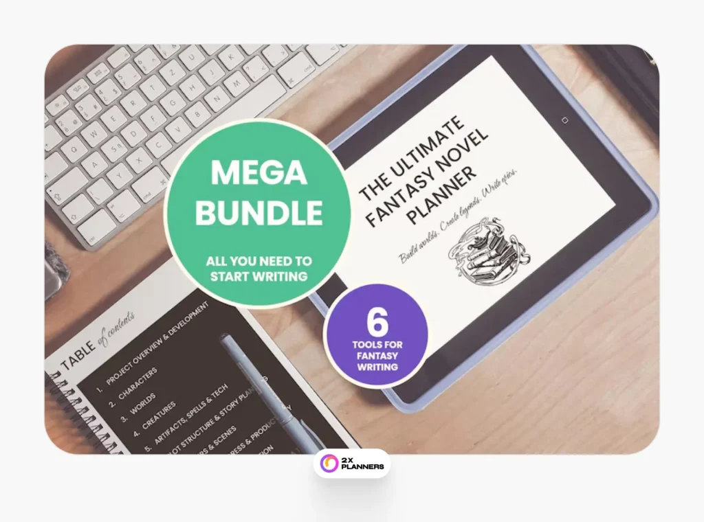 6-in-1 Planner for Fantasy Writers