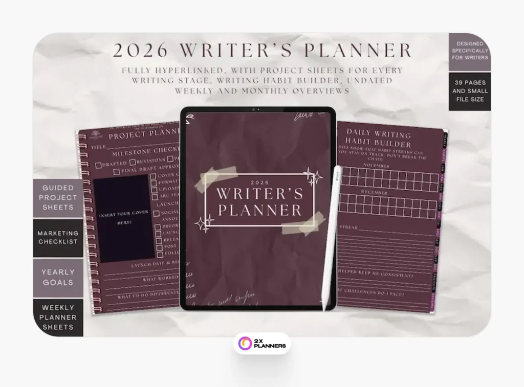 Writer's Planner 2026