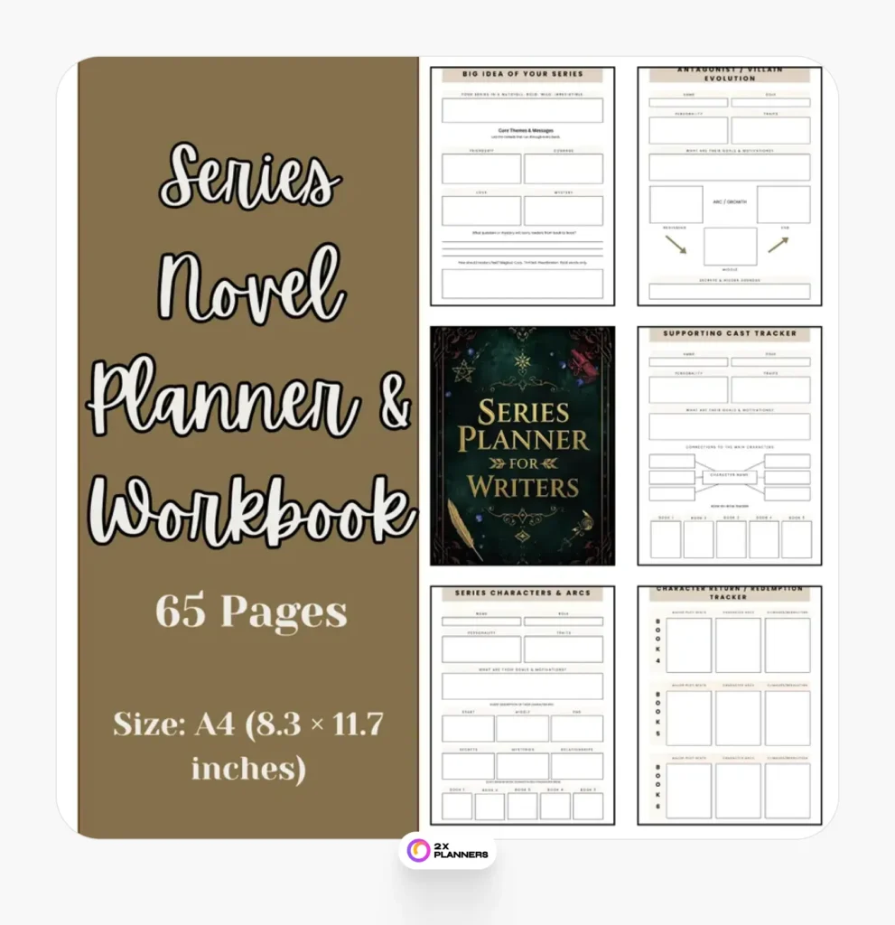 Novel series planner for writers