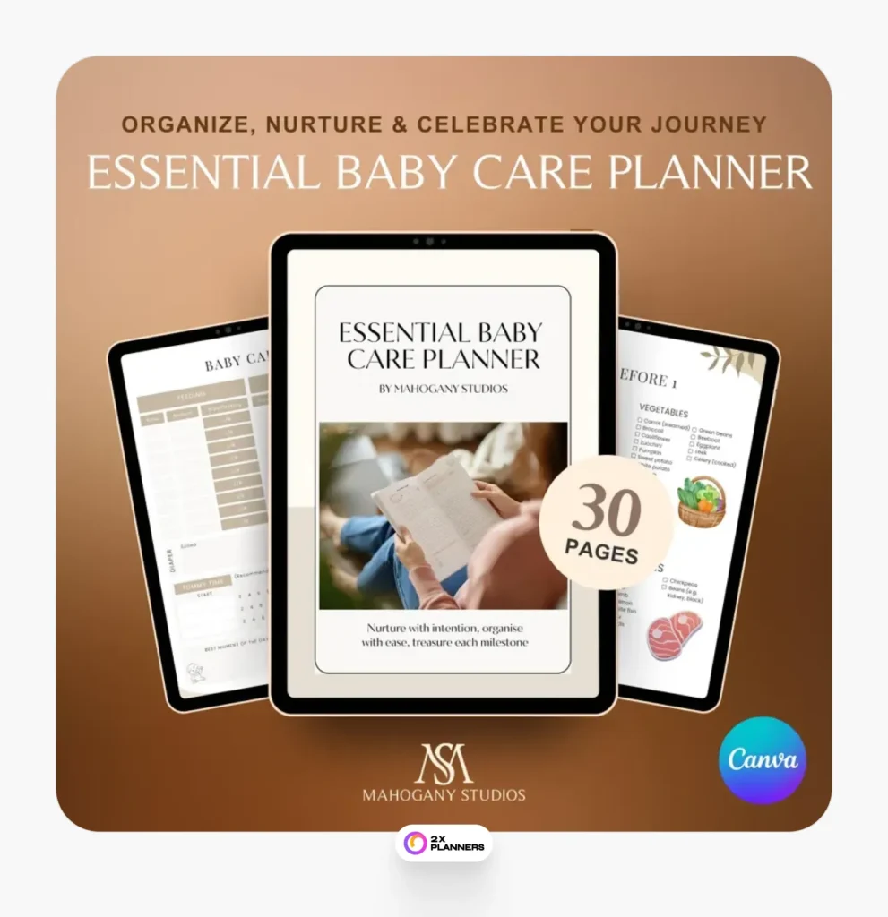 Essential Baby Care Planner Template: Newborn Routine